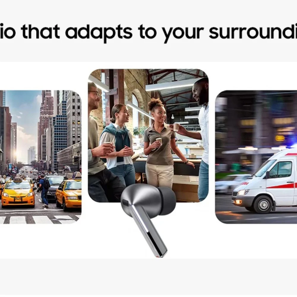 Samsung Silver Wireless Earbud Headphones